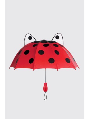 Panço Kidorable Kız Bebek Kırmızı Uğur Böceği Şemsiye