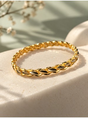 Sarezza Gold Altın Üçlü Burma Çocuk Bileziği (8 Ayar) – Hediyelik 5 gr