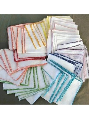 Veramoni Unisex Oyalı Bebek Ağız Mendili Ter Bezi 10LU Paket
