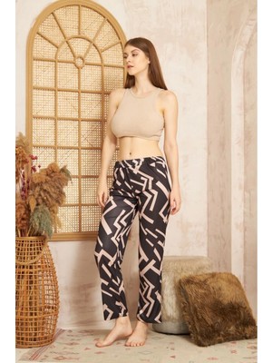 Veramoni Kadın & Çocuk Baskılı Yumuşak Dokulu Yazlık Pijama Altı