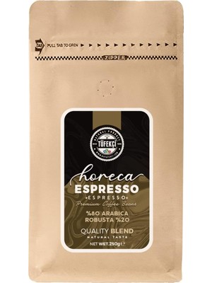 Tüfekçi Espresso Horeca Çekirdek Kahve, 250 G