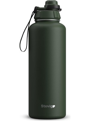 Stevig 1 Hand Leak-Proof Sızdırmaz Çelik Termos 1500 Mililitre Green ST-252