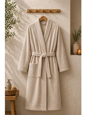 Veramoni Rituals Serisi Pamuklu Kimono Bornoz Konforlu