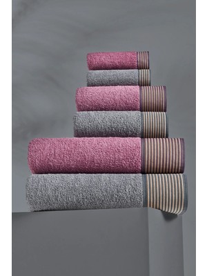 Veramoni Karlina Model 6'li Banyo Seti Antrasit-Mürdüm Premium