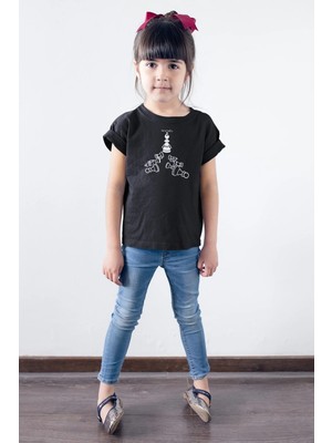 Satranç Medya Fianchetto Fili Çocuk T-Shirt