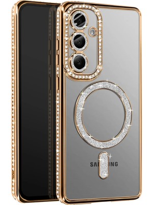 Muratech Joko  Galaxy A37 5g Joke Simli Magneticsafe Kılıf - Gold