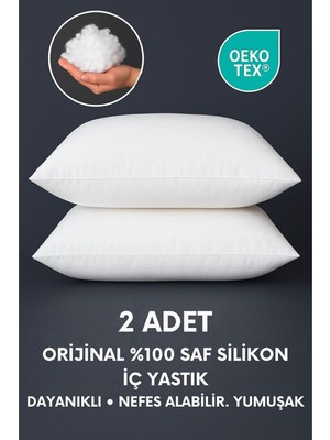 2 Adet Avangard Iç Yastık ORIJINAL%100 Saf Silikon Iç Dolgu Kırlent, Kare Veya Dikdörtgen Day