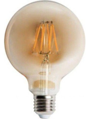 Die Grup 6W Rustik LED G95 Glop Ampul CT-4286 2 Adet,sarı