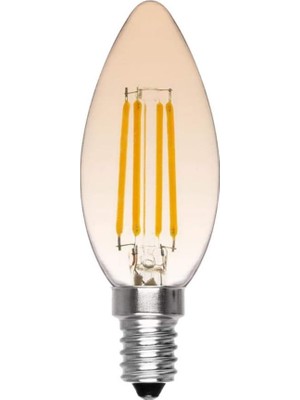 Die Grup 4W E14 LED Flamanlı Buji Rustik Ampul 15306