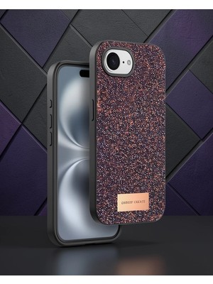 Astraltech Onegif iPhone 16E Bright Simli Kılıf - Derin Mor