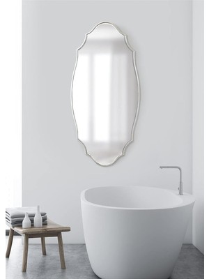 Odea Tr 50X105 Duvar Dekor Aynası/duvar Aynası/konsol Aynası/estetik Ayna Gümüş 50 x 104
