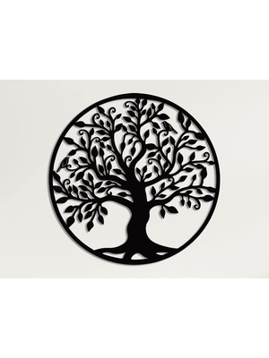Rafta Metal Duvar Sanatı, Hayat Ağacı Sanatı, Aile Işareti Metal Ağaç, Duvar Dekoru, Ev Dekorasyonu (68 x 72 Cm)