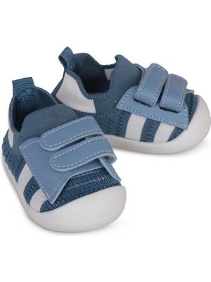 Rafta Baby Çizgili Ilkadım Ayakkabı, Erkek Bebek, Indigo, 20 Numara