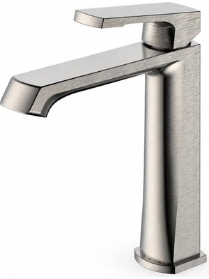 Rafta Tr Valentını Lavabo Bataryası Fırçalı Nikel