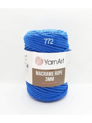 Rafta El Örgü Ipi Macrame Rope 3 Mm, 772, 4X250 gr