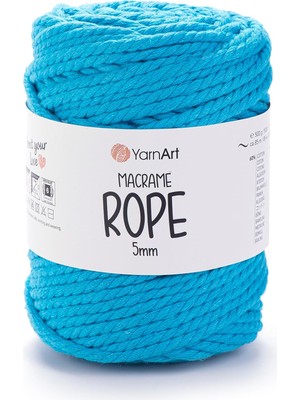 Rafta El Örgü Ipi Macrame Rope 5 Mm, 763, 2X500 gr