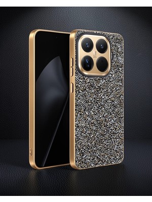 Astraltech Xiaomi Mi 15T Pro - Onegif Bright Simli Kılıf - Gold