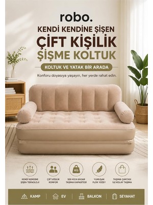 Die Grup Tr Kendi Kendine Dahili Pompalı Şişen Otomatik Çift Kişilik Şişme Koltuk