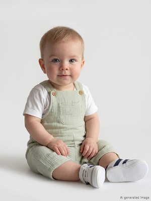 LC Waikiki Lcw Baby Yeşil Erkek Bebek Salopet ve Tişört