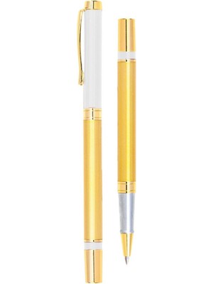 Ersert Şık Tasarımlı Beyaz Roller Kalem 13.5 cm