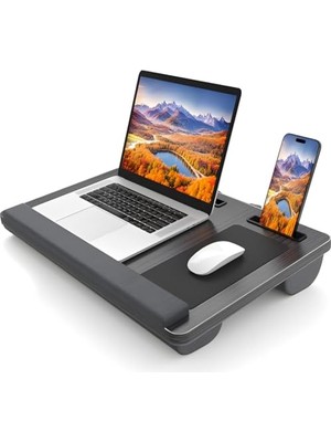AyrStore Coofbe Taşınabilir Telefon ve Tablet Bölmeli Minderli Laptop Sehpası