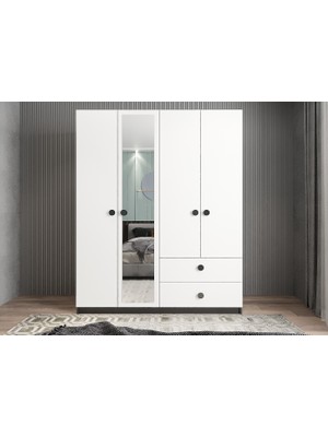 Baramolife Harika 4 Kapaklı Gardırop - G.D.H_180