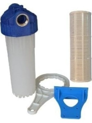 Marka Kolik Sulook 177 Daire Girişi Su Arıtma Filtre Kabı 10 Inch, 3/4 Inch In Out Bağlantılı