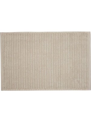 Marka Kolik Ince Çizgili Pamuklu Banyo Paspası, 40 * 60 CM,%100 Pamuk Kum Rengi 40 x 60