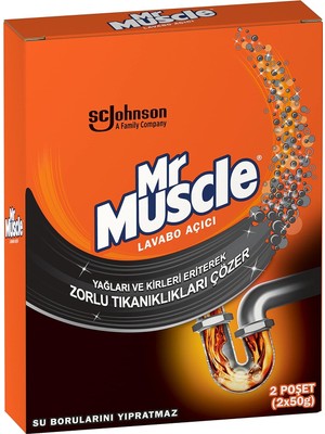 Marka Kolik Mr Muscle Yağları ve Kirleri Eriten Lavabo Açıcı Granül (2 x 50 G)