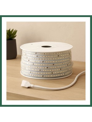 Vintessy Vıntessy 100M 220V Dış Mekan LED Şerit 6500K Beyaz 120 Led/m BZS01