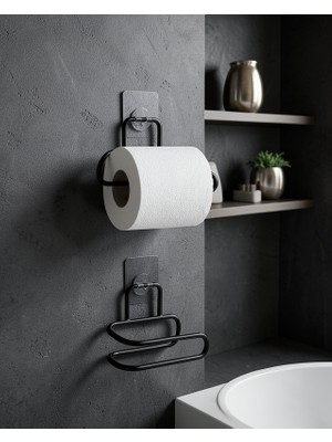 Vavis 2'li Yapışkanlı Metal Duvar Tipi Rulo Kağıtlık Uczzdlynpltwcaskısı-1