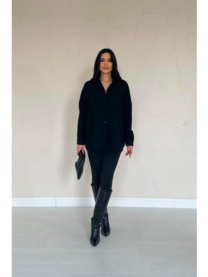 Maxi Modena Siyah Gömlek