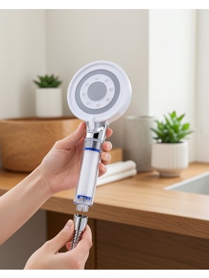 Fantastik Store Duş Başlığı Kireç Filtreli Uczzbeyazduşbaşlığı-3