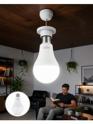 Fantastik Store Şarjlı LED Ampul 6400K Soğuk Beyaz 30 Watt UCZZZDL2030ŞARJLILEDAMPUL-6