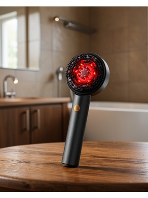 Fantastik Store Elektrikli Masaj Tarak Kırmızı Işık Terapi 72 Dişli