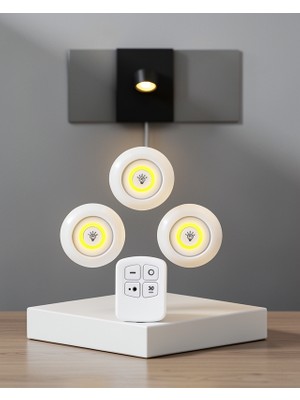 Fantastik Store Kablosuz 3'lü LED Gün Işığı Spot Lamba UCZ3LÜLAMBA-5