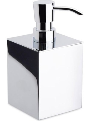 TemmuzX Tezgah Üstü Sıvı Sabunluk Krom Renk 160X80X103 mm
