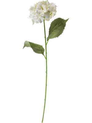 TemmuzX Beyaz Yapay Ortanca Dal Çiçek 75 cm