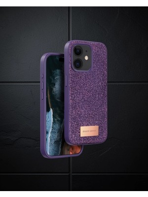 Astraltech Onegif Apple iPhone 11 Bright Simli Kılıf - Derin Mor
