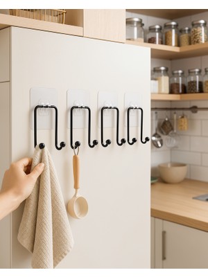 Aparim Yapışkanlı Çok Amaçlı Askı 4 Adet Uczzdlynltıklıyapıskanlıaskı4-5