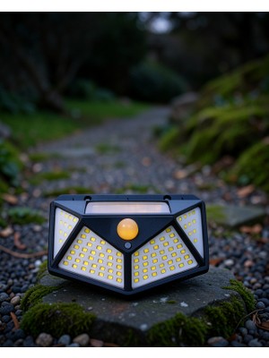 Aparim Solar Dış Mekan Lamba 100 LED Sensörlü XUUCZZZYX100LAMBA-1