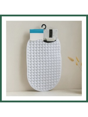 Vintessy Vıntessy Oval Kaydırmaz Banyo Paspası 63 Vantuzlu Plastik 34X65 cm BZS01