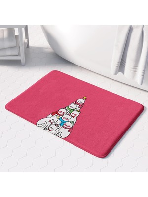 TemmuzX Banyo Paspası, Kaymaz Taban, Banyo Halısı, Makinede Yıkanabilir