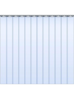 TemmuzX Klima Yalıtım Plastik Şeritler Için Şeffaf Pvc Yumuşak Kapı Perdesi Şeffaf Dondurucu Kapı Kapağı G 150XY260CM (59X102 Inç) Enerji Tasarrufu ve