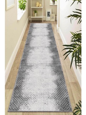 TemmuzX Kaymaz Taban Halı, Gri, 120 x 300