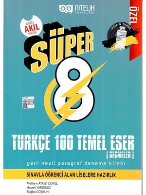 Marka Kolik Nitelik Süper 8. Sınıf Türkçe 100 Temel Eser