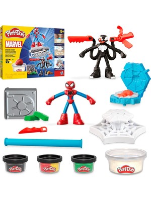 Play-Doh Marvel Spider-Man Fırlat ve Ikiye Böl Kapışması Oyun Seti