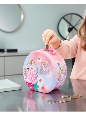 SDT Mini Çocuk Para Kasası Güvenli Kilitli Uczzzşifrelikumbarapembe-8