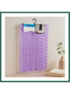 Vintessy Vıntessy Kaydırmaz Pvc Banyo ve Küvet Paspası Petek Desenli Şeffaf-Buzlu (37X68 Cm) BZS01