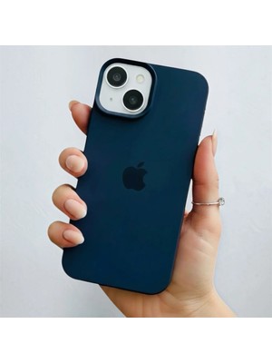 ProNorth Iphone 15 Uyumlu Kılıf Logolu Lansman Soft Yumuşak Içi Kadife Silikon Kapak